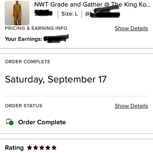 New from The King Kouture Gray Lightweight Cotton Jumpsuit Small - Picture 6 of 6